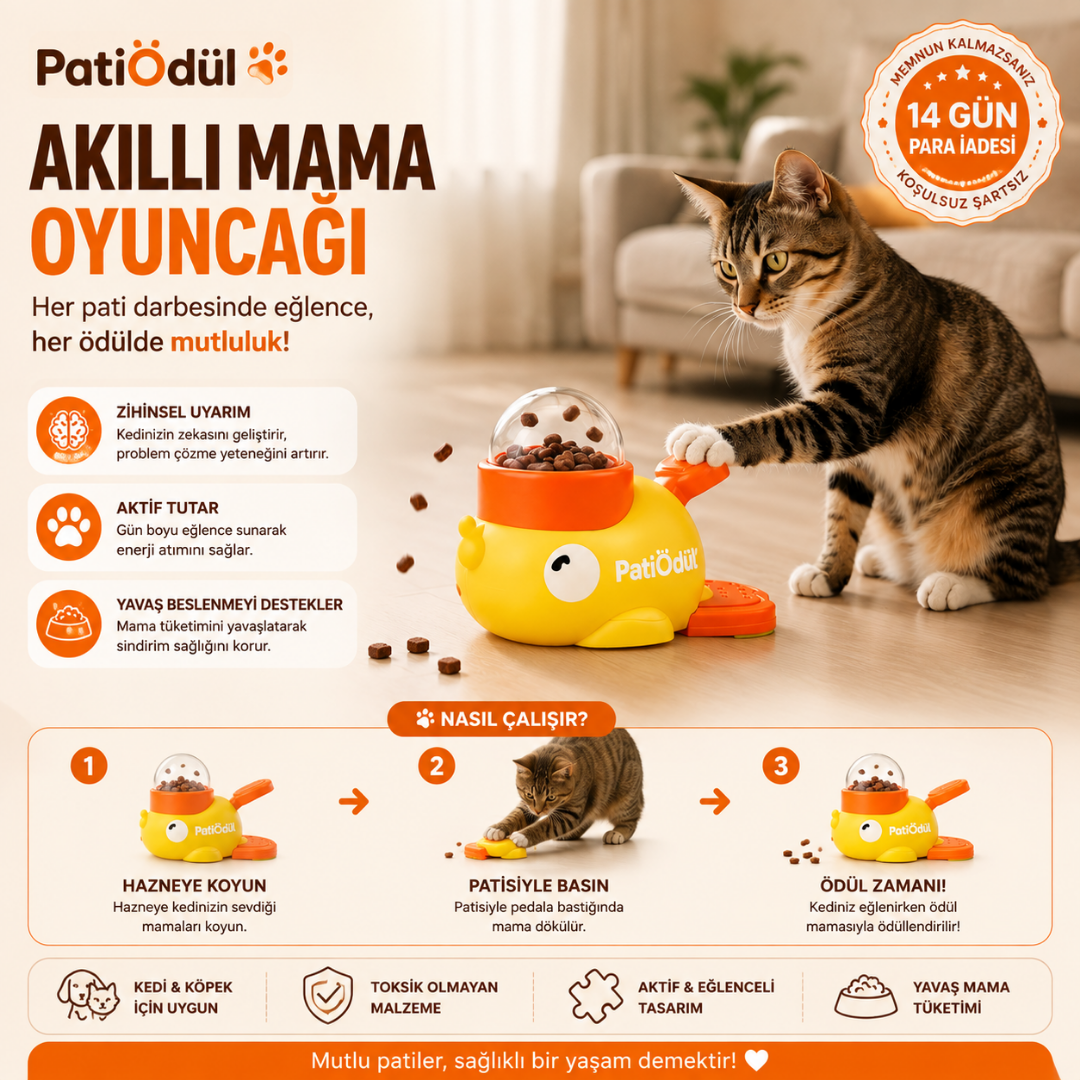 PatiÖdül™ – İnteraktif Zeka & Ödül Oyuncağı