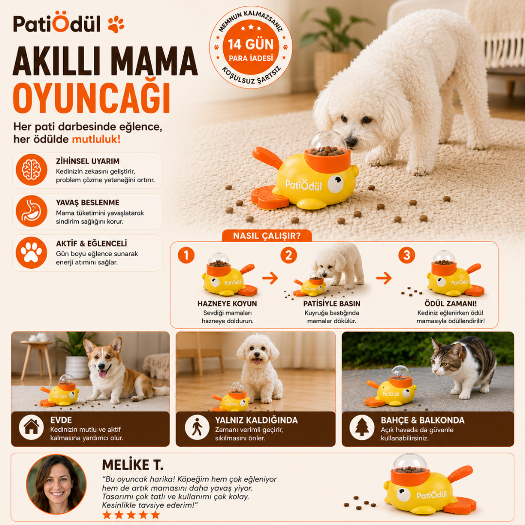 PatiÖdül™ – İnteraktif Zeka & Ödül Oyuncağı