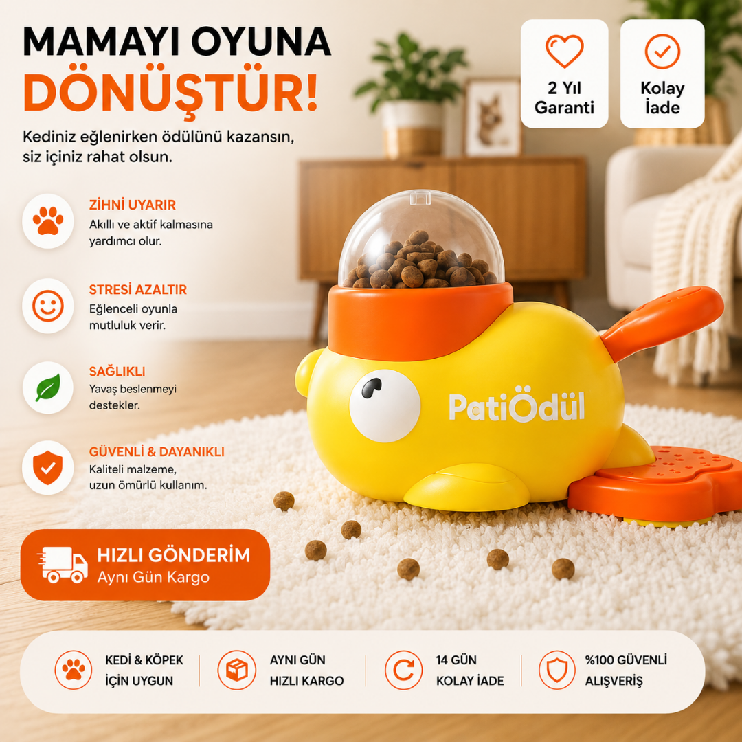 PatiÖdül™ – İnteraktif Zeka & Ödül Oyuncağı